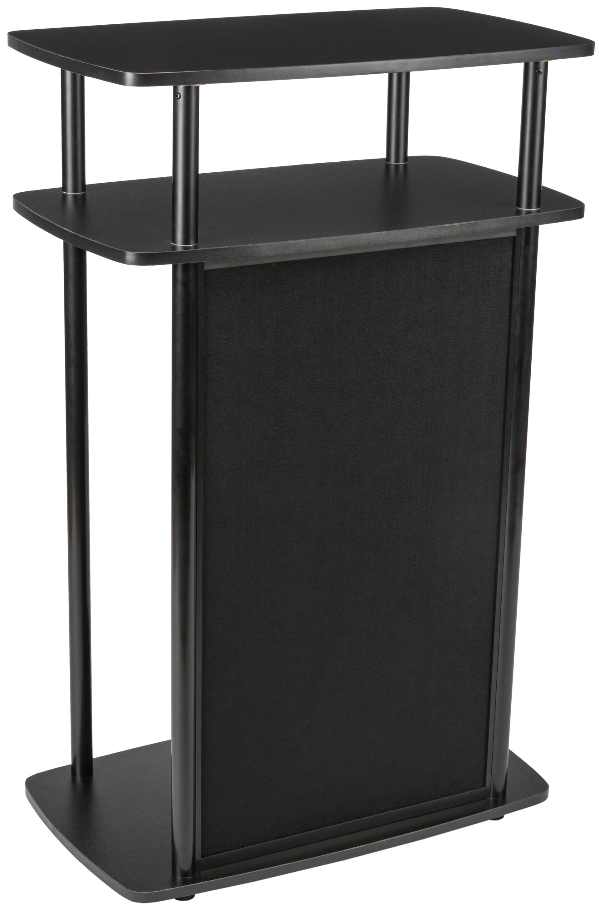 Black Exhibit Counter With Hook and Loop Panel 