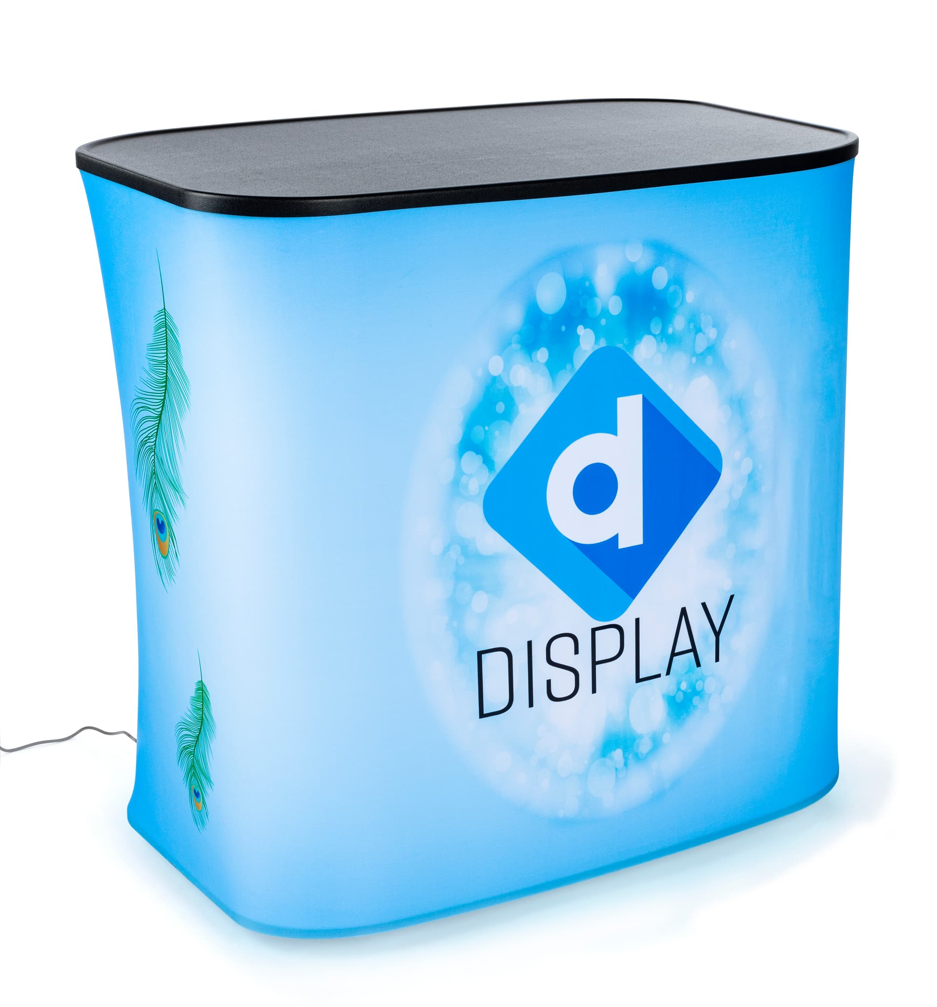 Backlit rectangular counter graphic for CNTWLRCKT