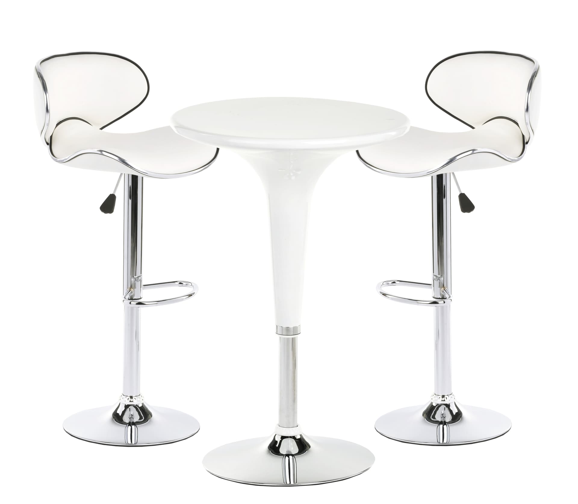 Trade Show Furniture and Graphics Set, White & Chrome Seating