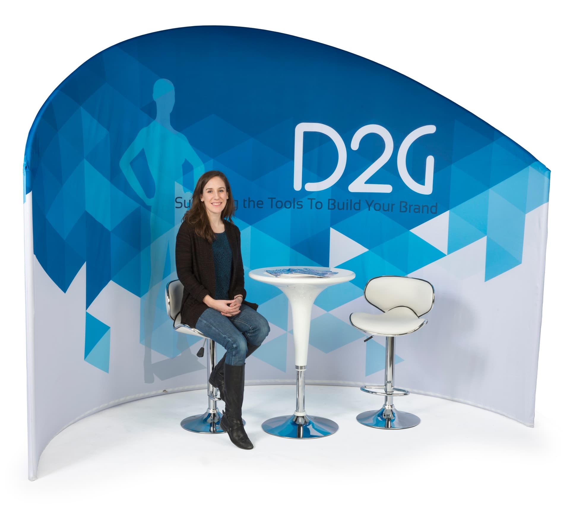 Trade Show Furniture and Graphics Set for Privacy