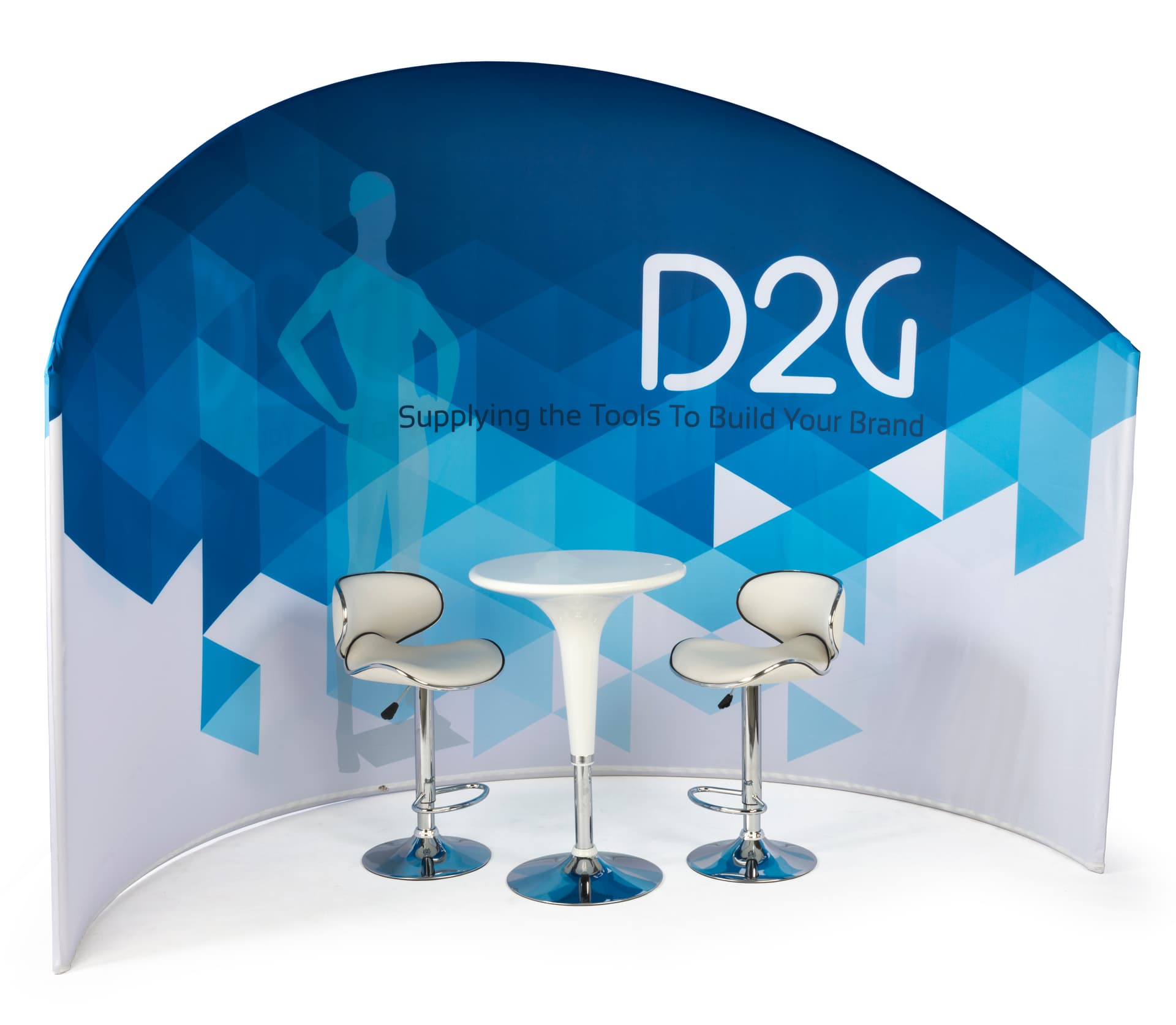 Trade Show Furniture and Graphics Set for Comfortable Conventions