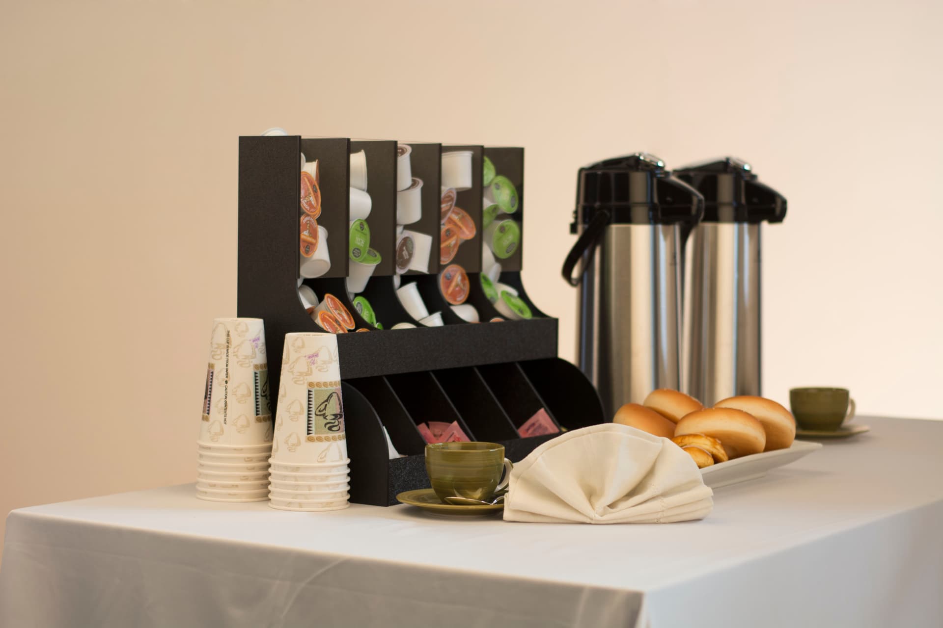Coffee Station Organizer is the Natural Choice for Caterers and Hotel Continental Breakfasts