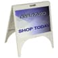 Sidewalk Sign w/ (2) 24 x 18 Poster Boards, Full Color UV Custom Printing - White