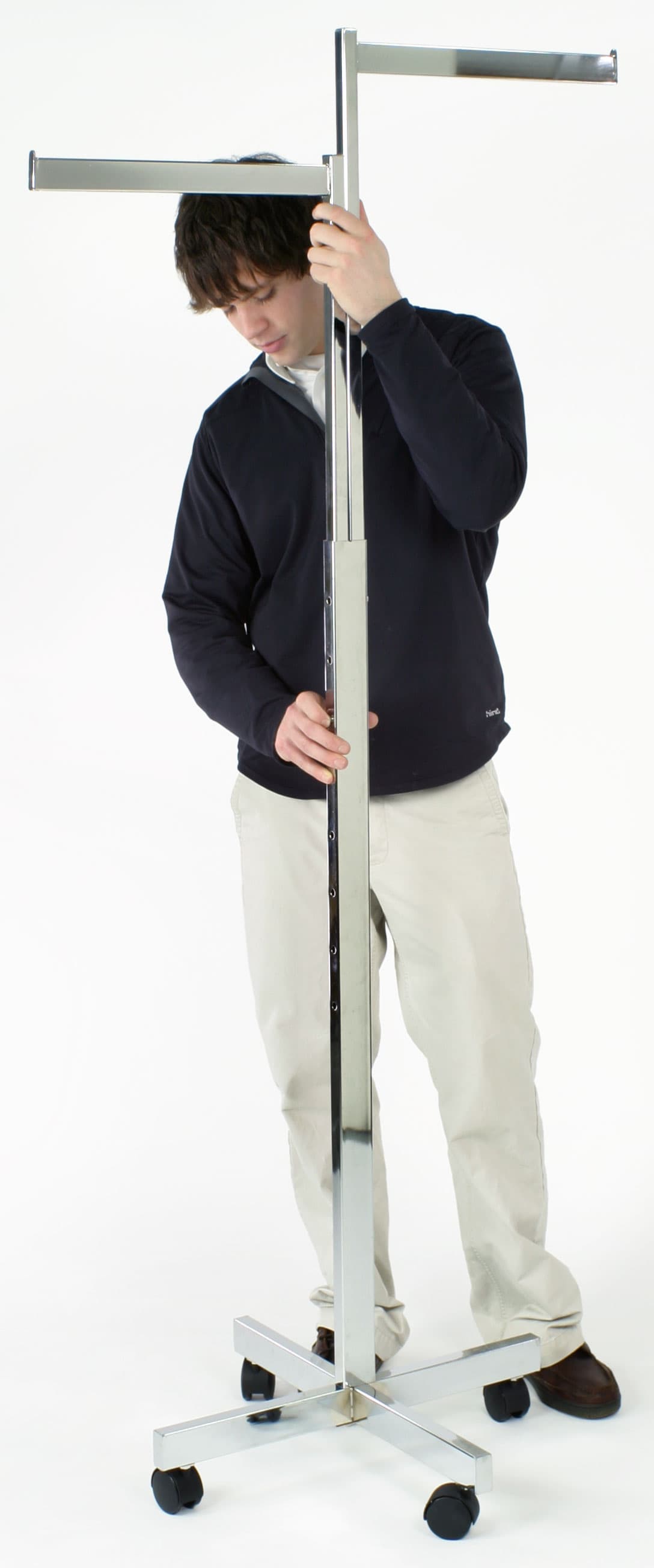 Garment Rack with Adjustable Height