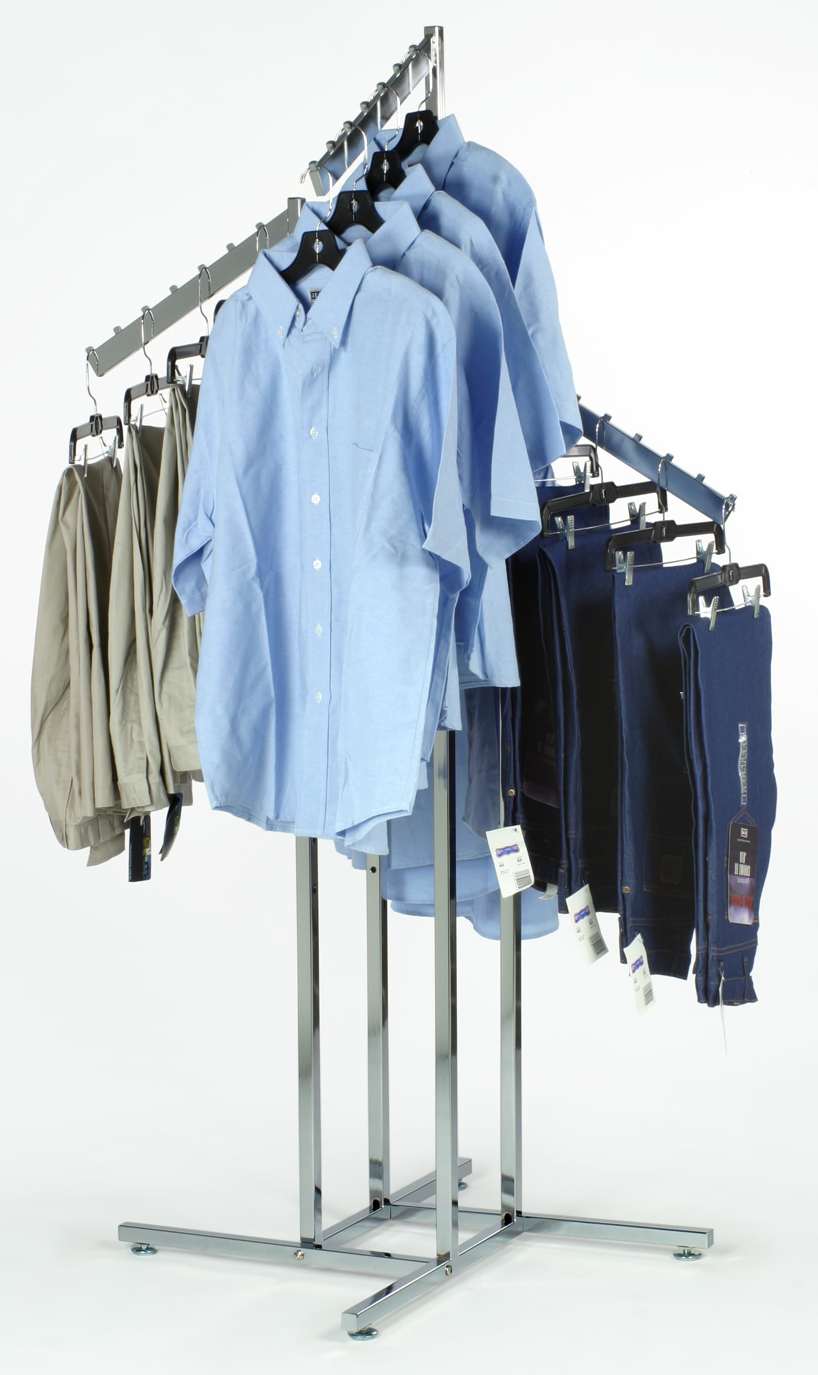 Clothing Racks with 4 Waterfall Hooks