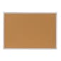 Cork Bulletin Board for Wall Mount Use - Silver