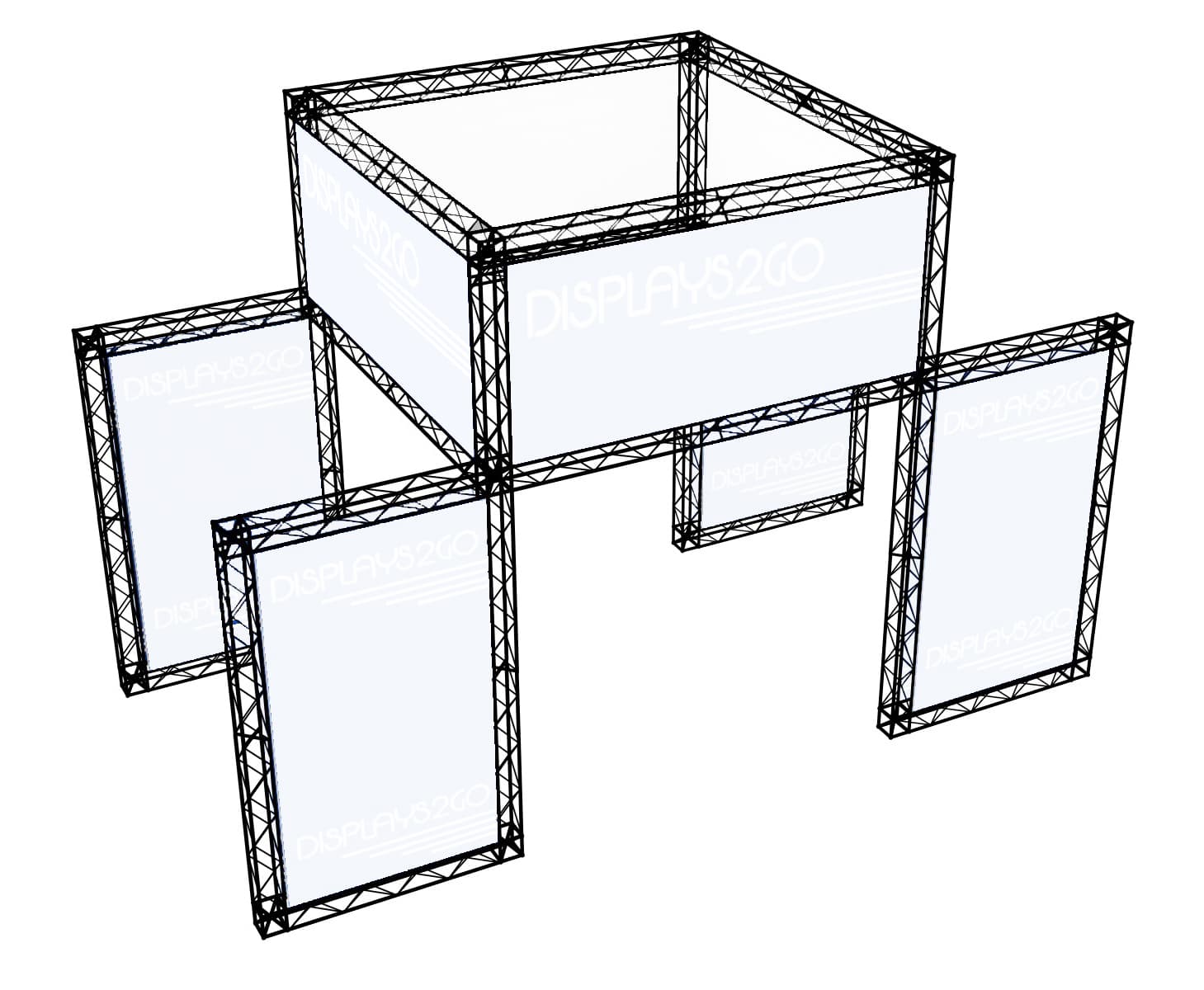 Trade Show Booth Truss System, Black