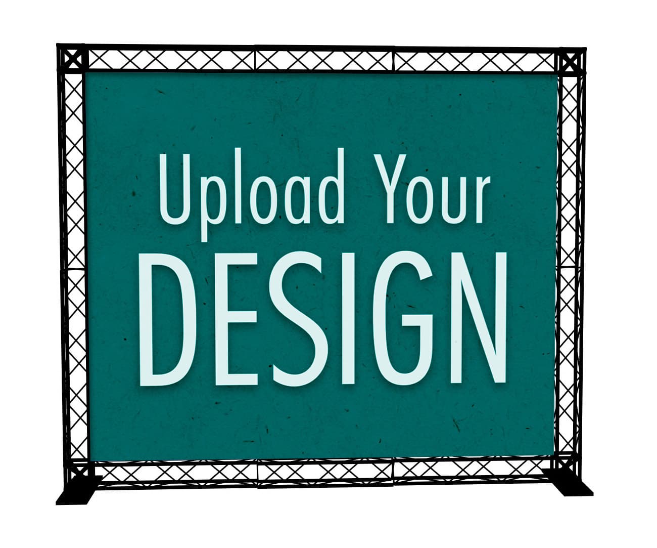 10’ truss trade show booth with custom panel