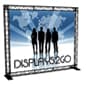 10’ Trade Show Truss Booth w/ Single Sided Custom Graphic, 2 Shipping Cases – Black