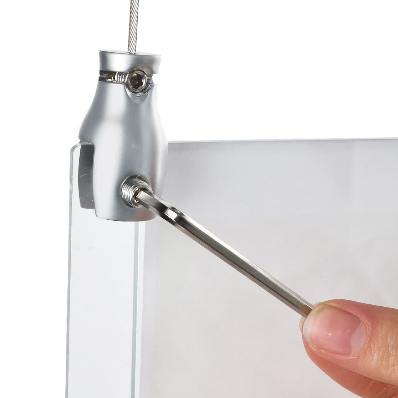 Set Screw Hanging Display System