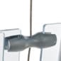 2" Dual-Sided Edge Grip Cable Clamps for Cable Hanging System, Set of 2 - Silver