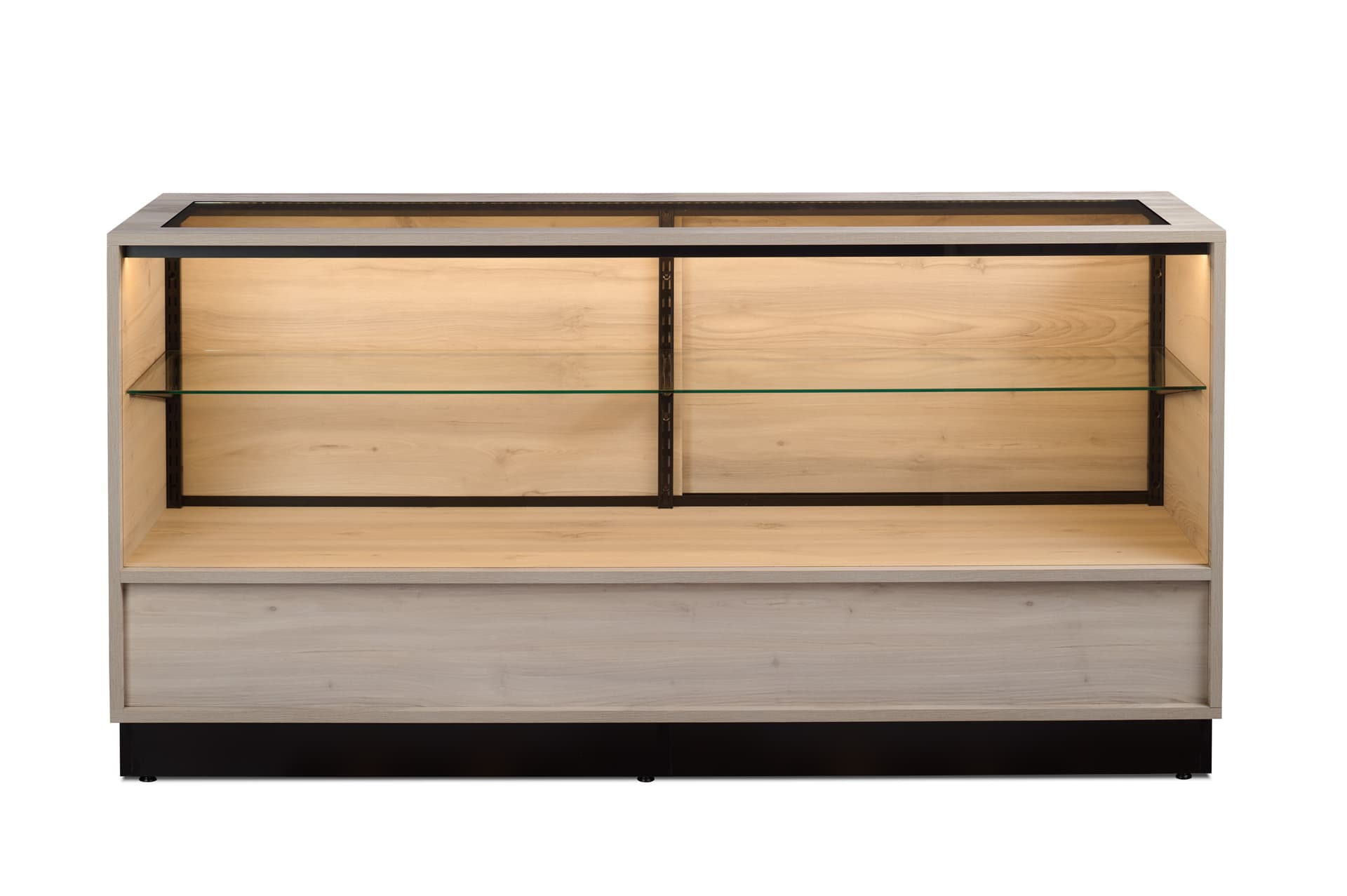 Wooden display showcase ships fully assembled
