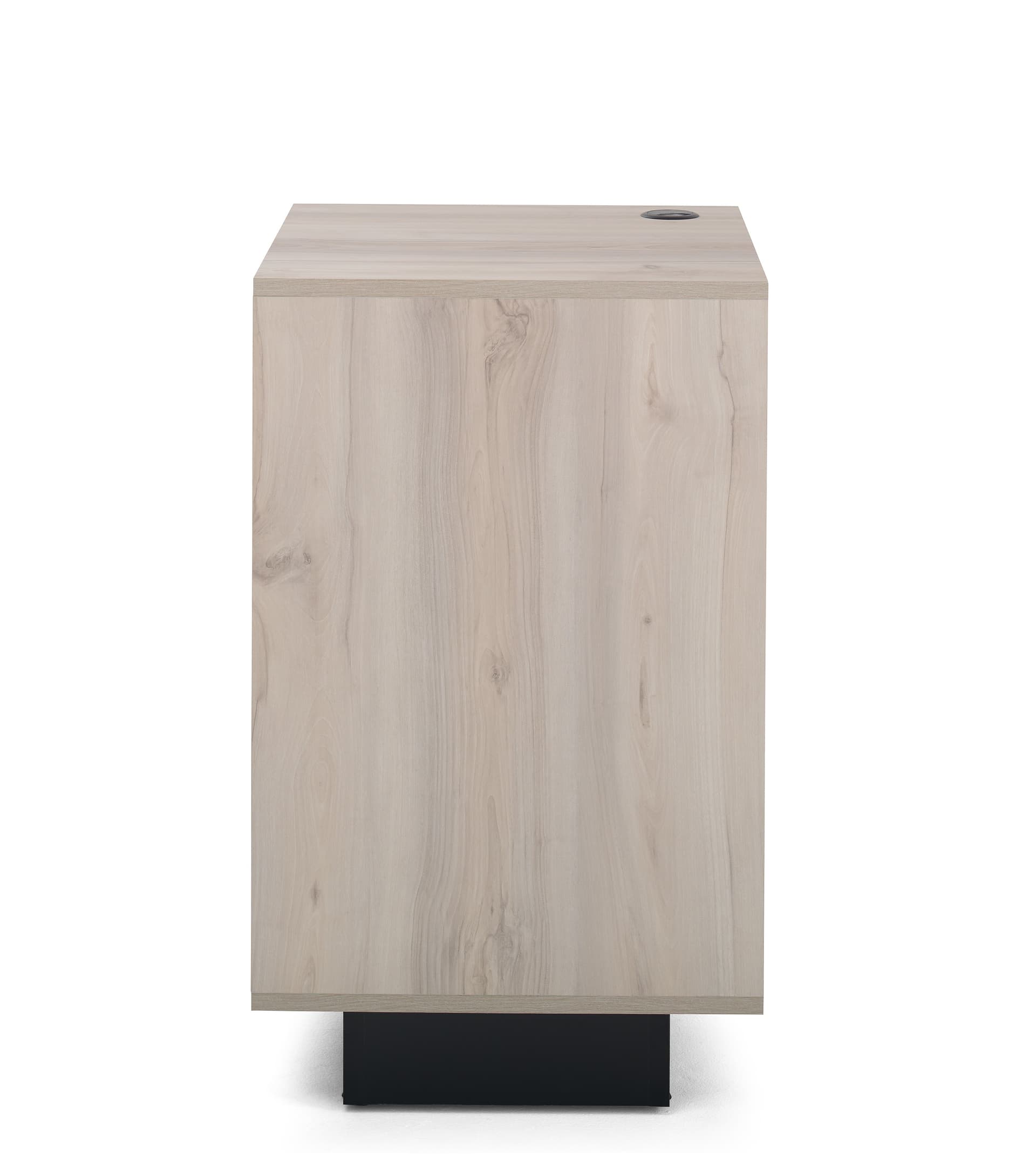 Wood host stand with cord management