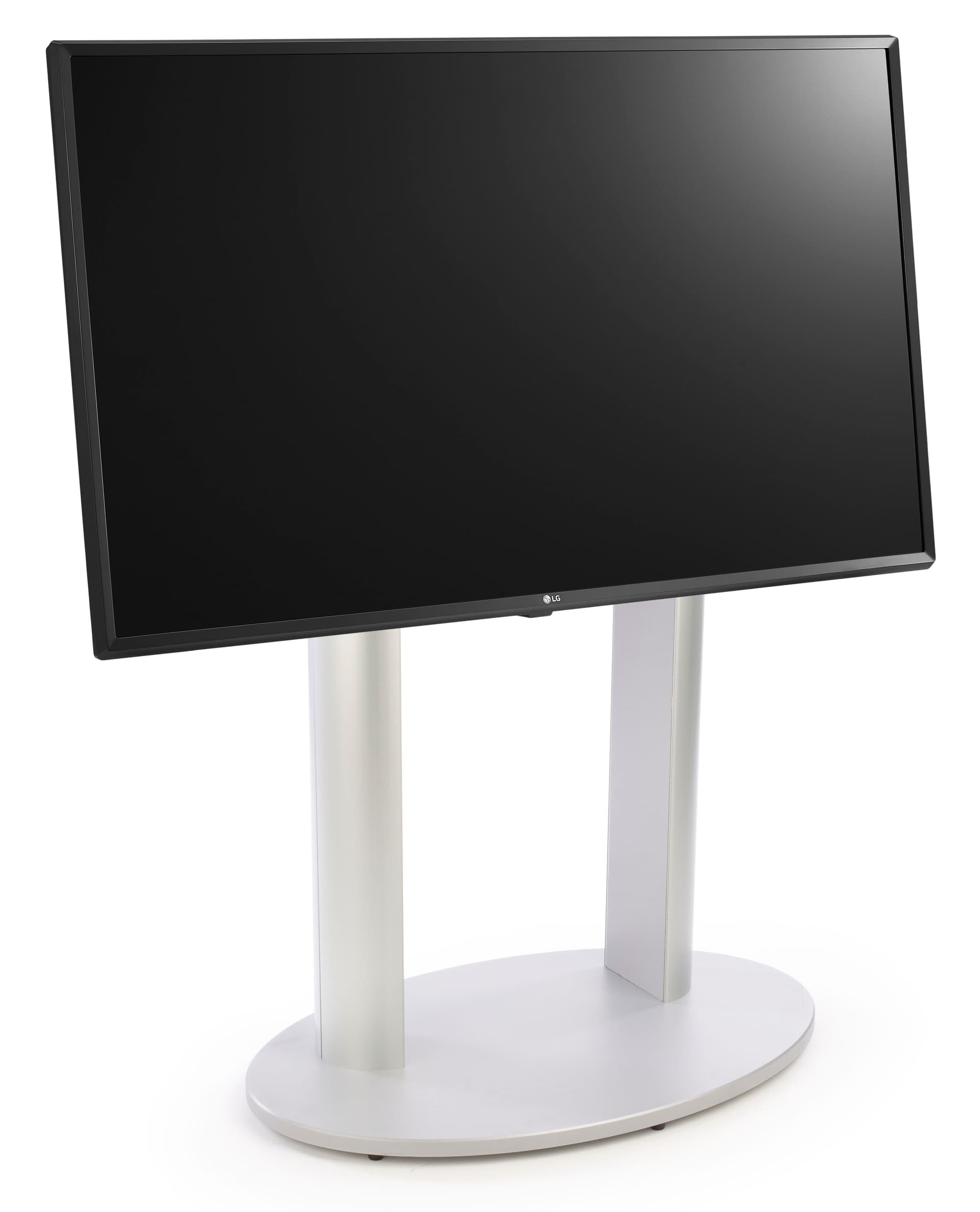 Commercial digital signage display with angled mounting bracket
