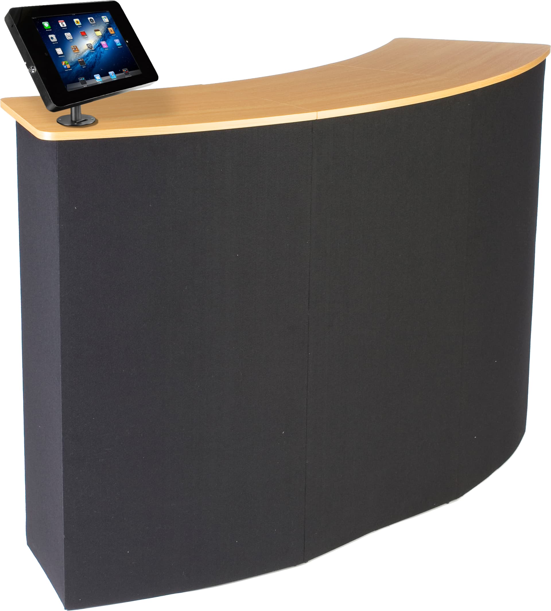 Trade Show Counter with iPad Holder | Truss Base w/Screw-On Mount ...