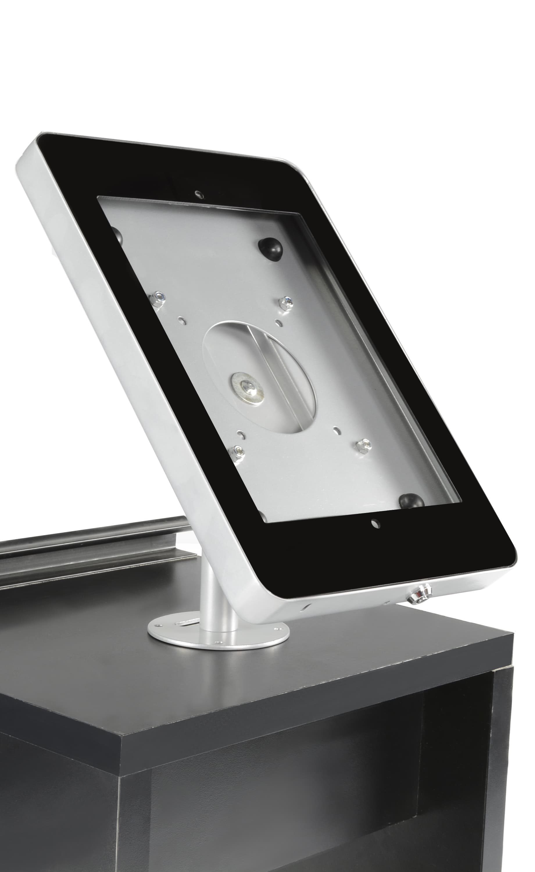 Exhibition Counter with iPad Holder | Portable with Header & Shelves ...