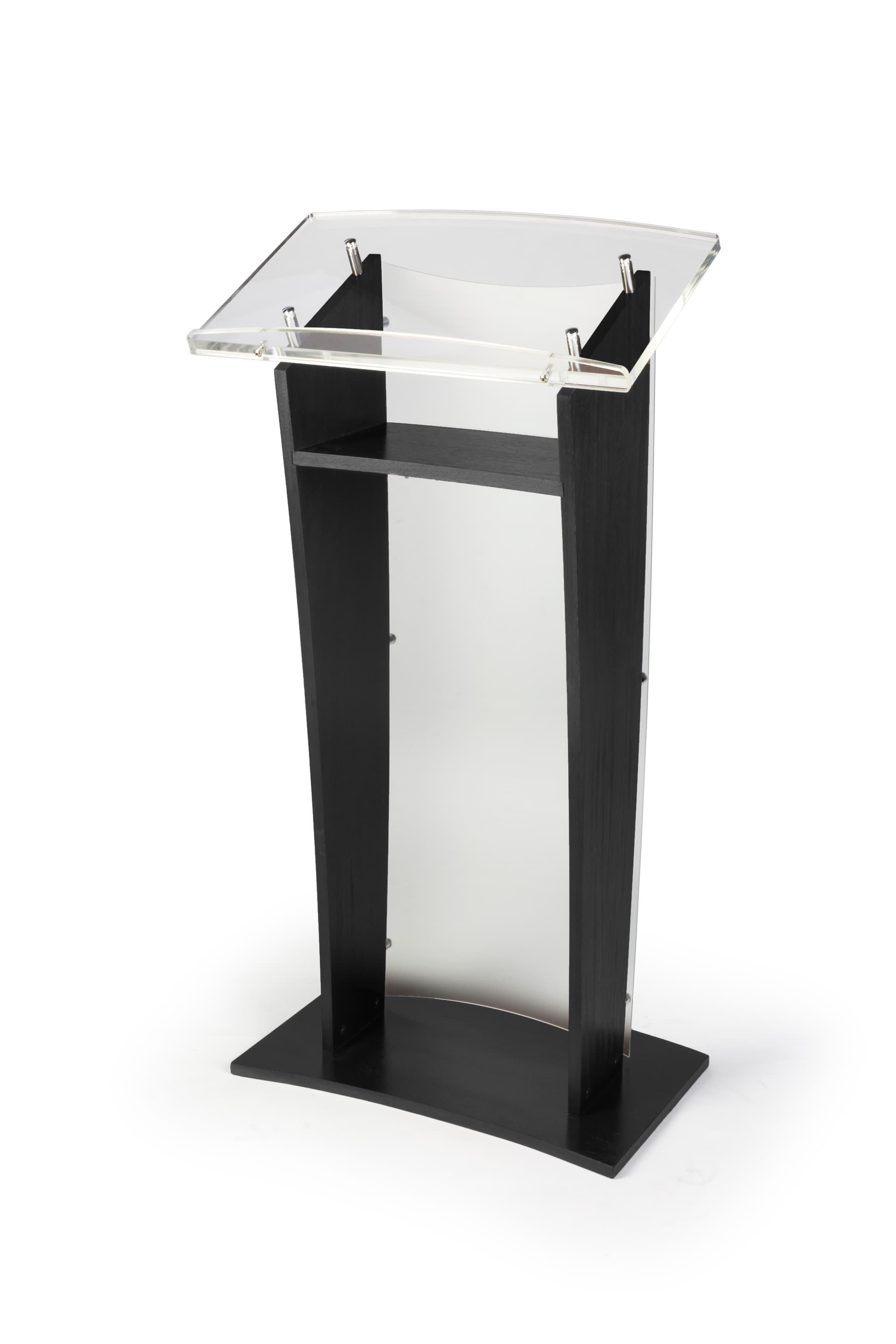 Front Frosted Panel Acrylic Public Speaking Stand