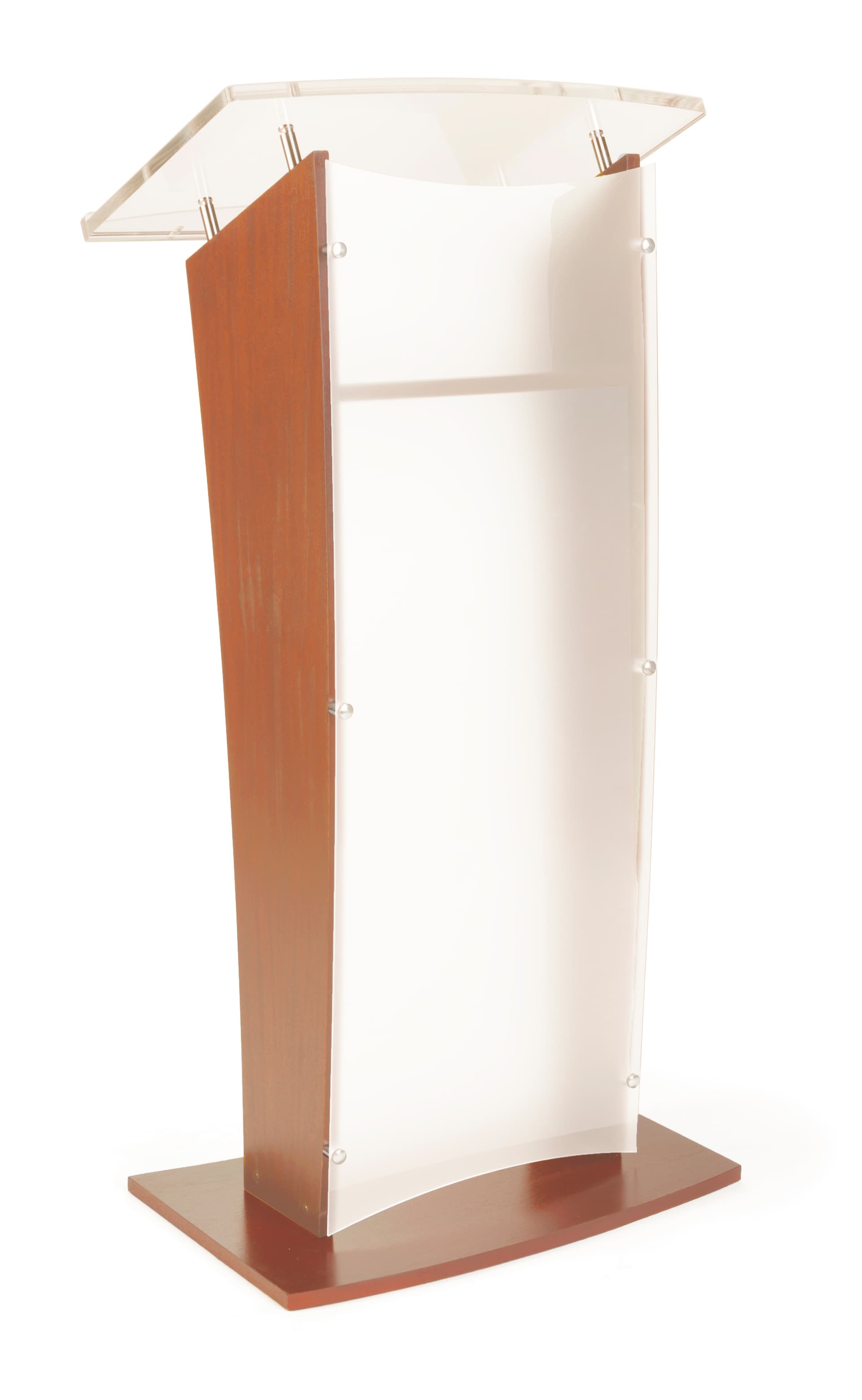 Wood Rostrum Podium with Interior Shelf