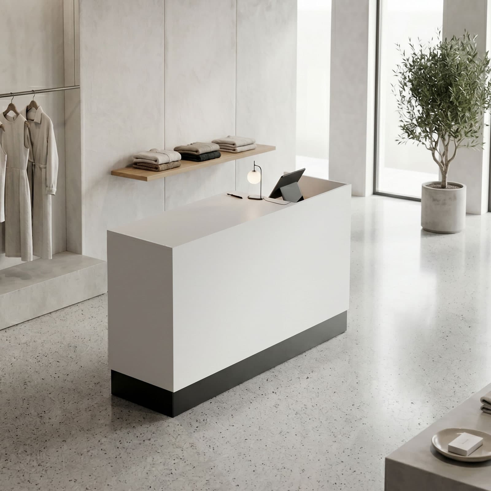 2-piece cash wrap appeals to modern interior design sensibility