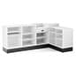 Sales Counter Configuration, Four Components, Lockable Drawer and Open Storage