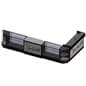 Black Retail Counter Configuration w/ 6 Components, Custom Printed Graphic Panels