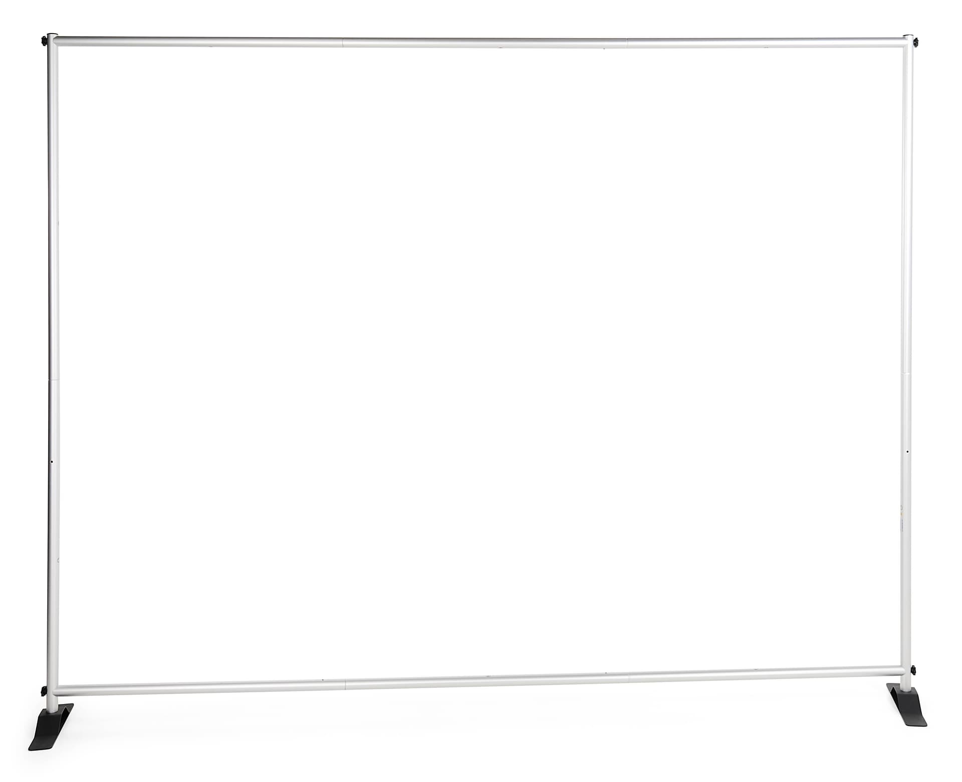 Back drop banner with silver aluminum frame 