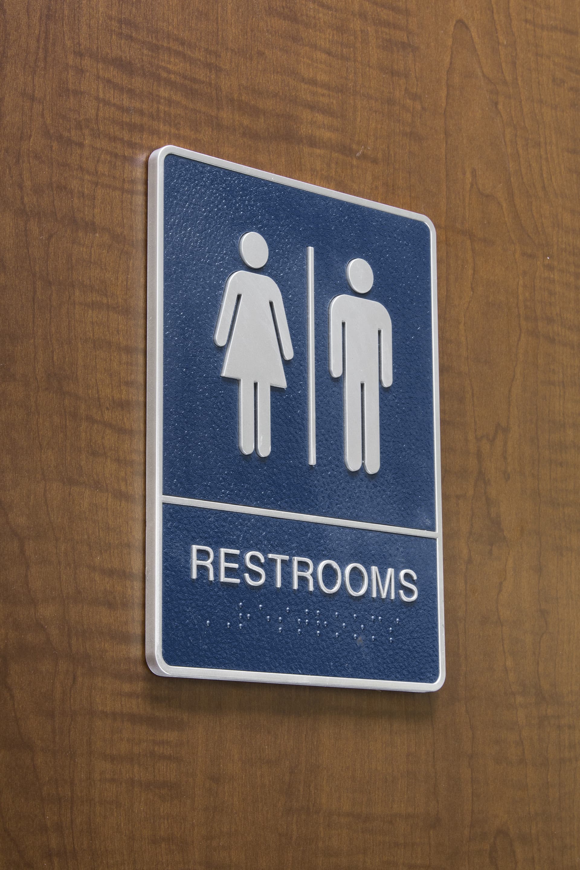 unisex restroom sign