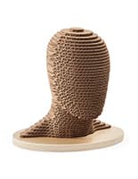 Eco-friendly cardboard mannequin head is fully recyclable 