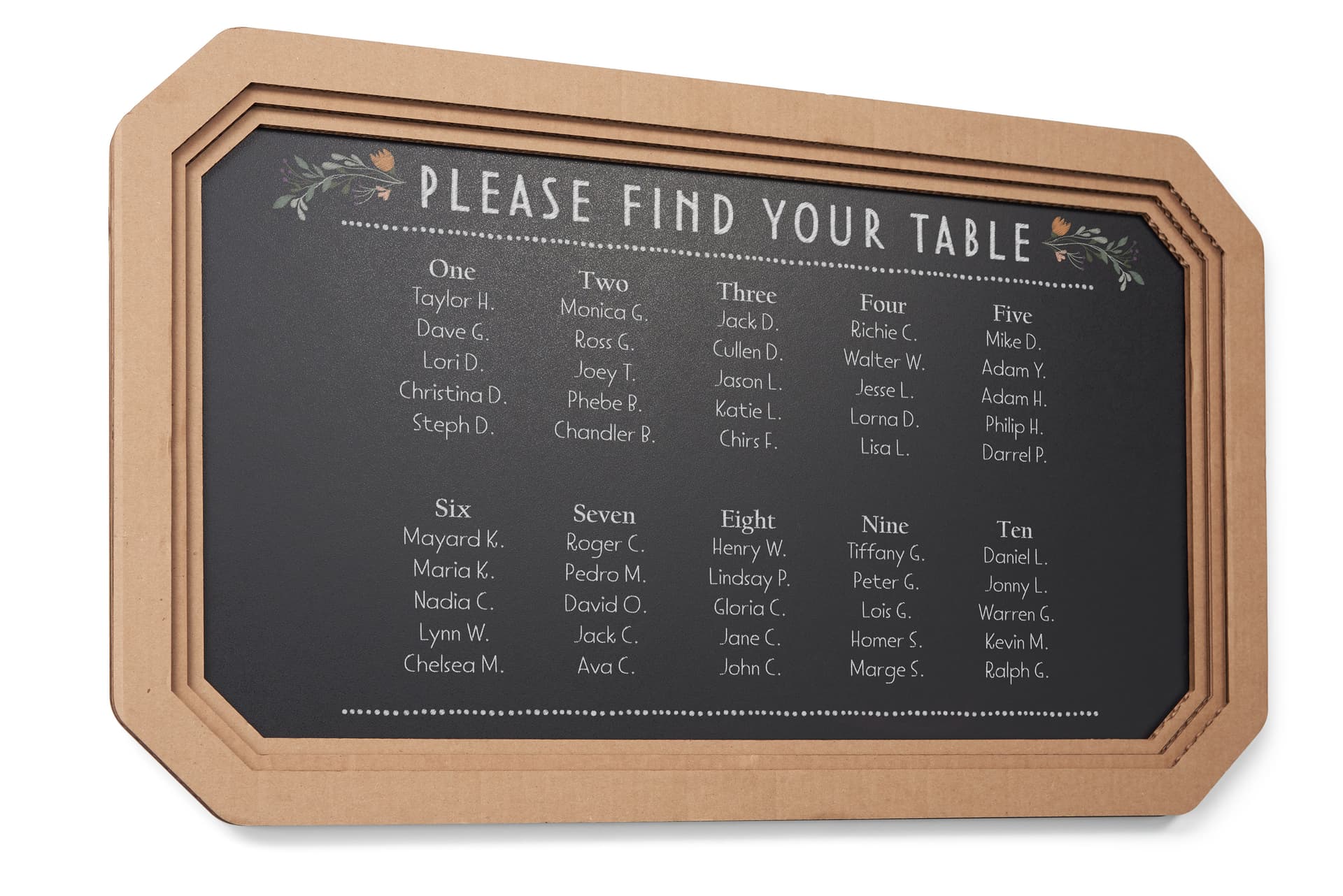 Small framed chalkboard sign for vertical or horizontal orientation 