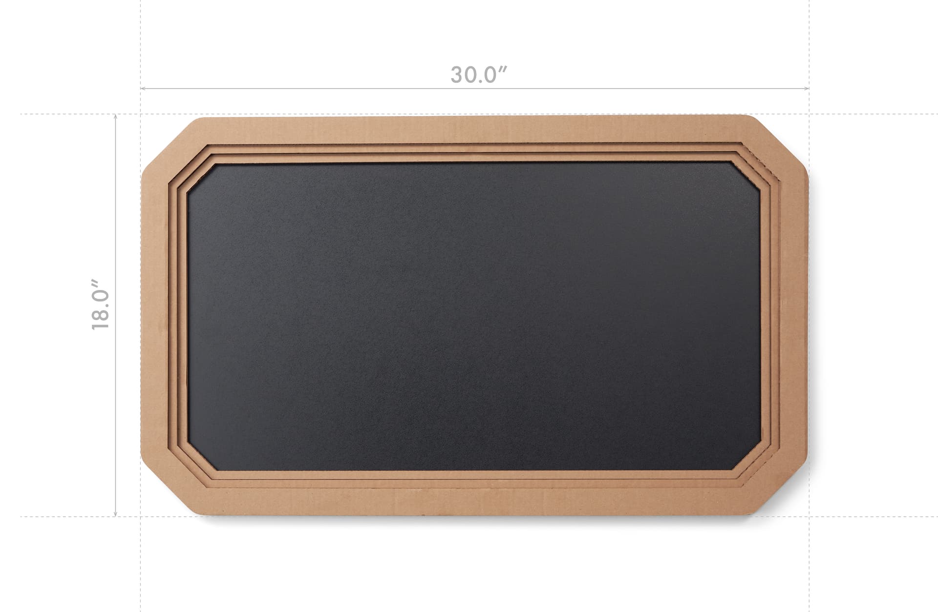 Small framed chalkboard sign for landscape and portrait orientation