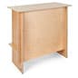 40 x 38 Portable Counter Display, Floor Standing, Inner Shelf - Natural