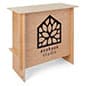 40 x 38 Portable Counter Display, Floor Standing, Custom Printed - Natural