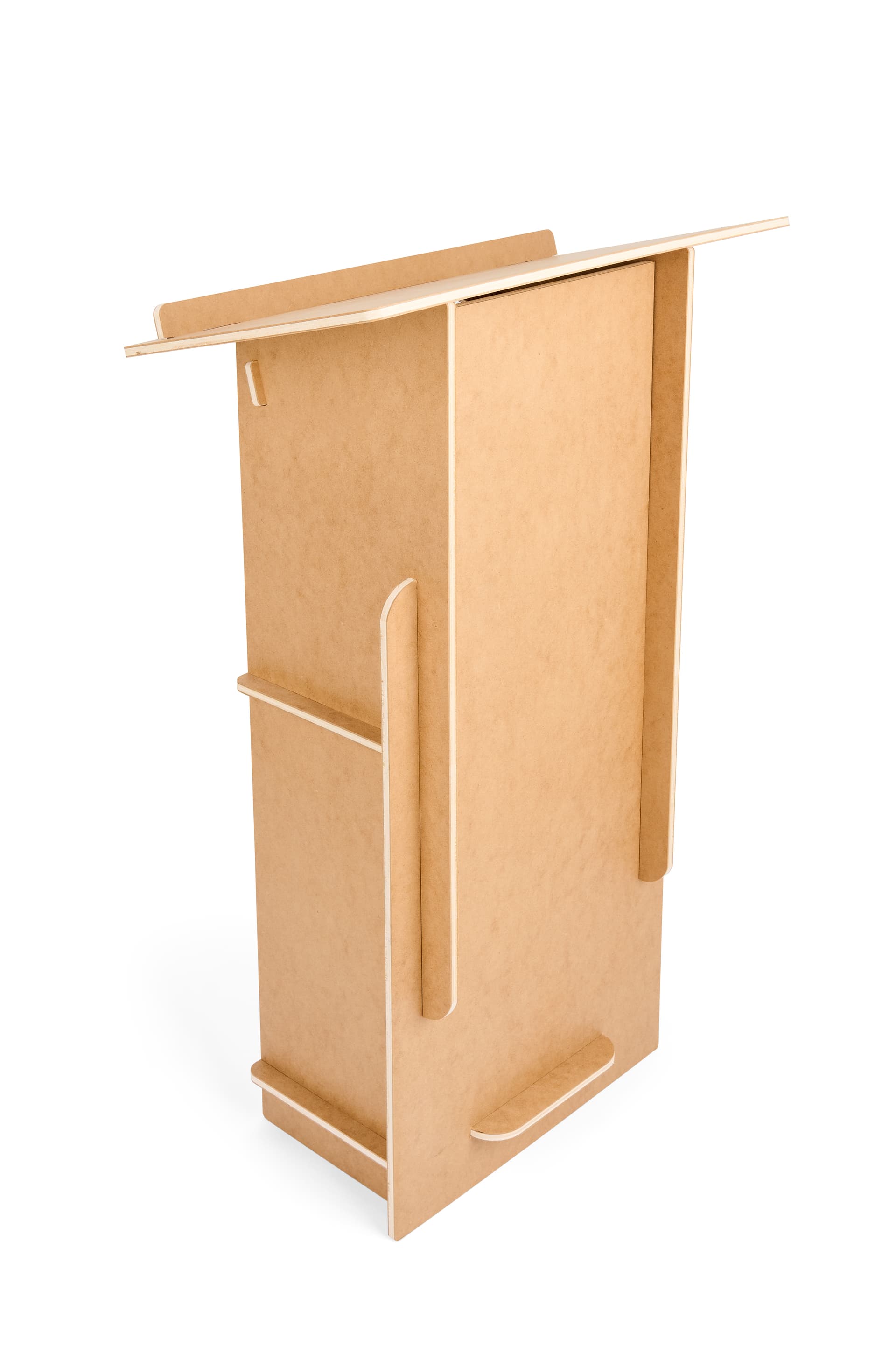 Portable podium  with easy tool free assembly