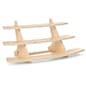 26.5 x 11 Knockdown 3-Tier Tabletop Display, Portable, Flatpack Design - Natural