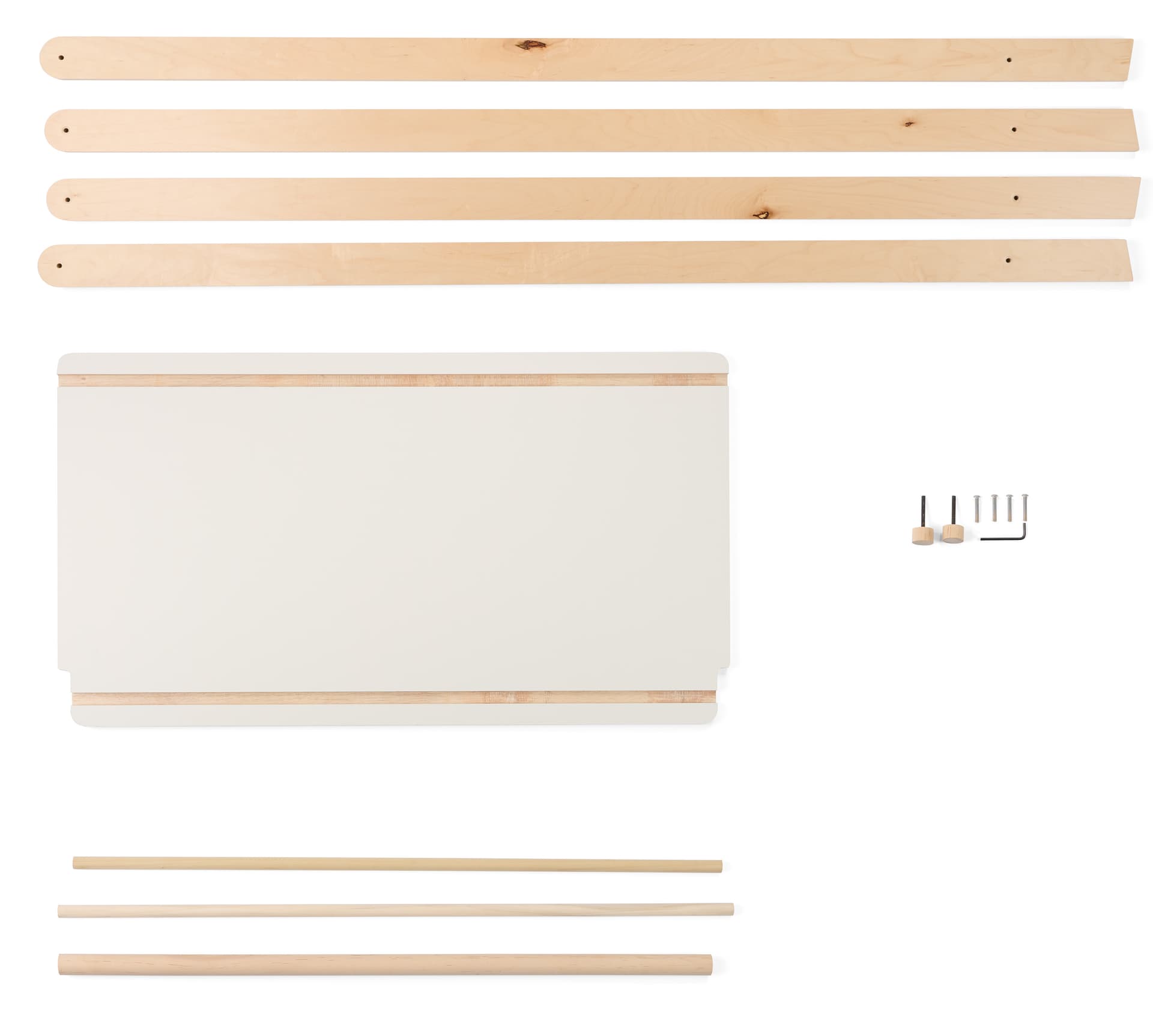 Wooden Clothing Rack with Knock-Down Feature