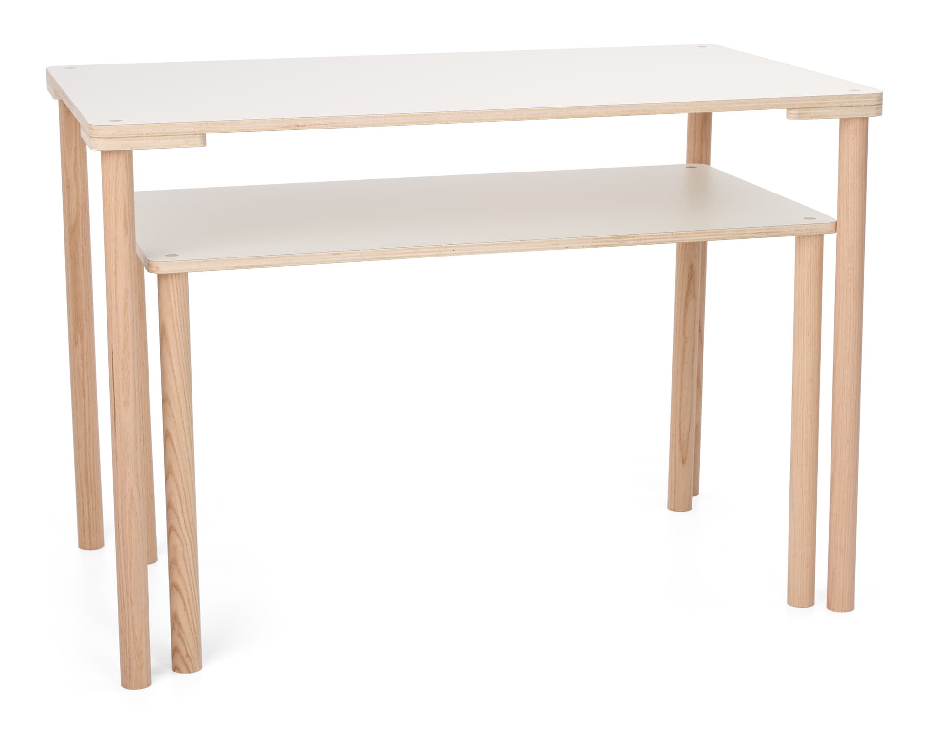 Wood Nesting Tables with 30 lbs. Weight Capacity 