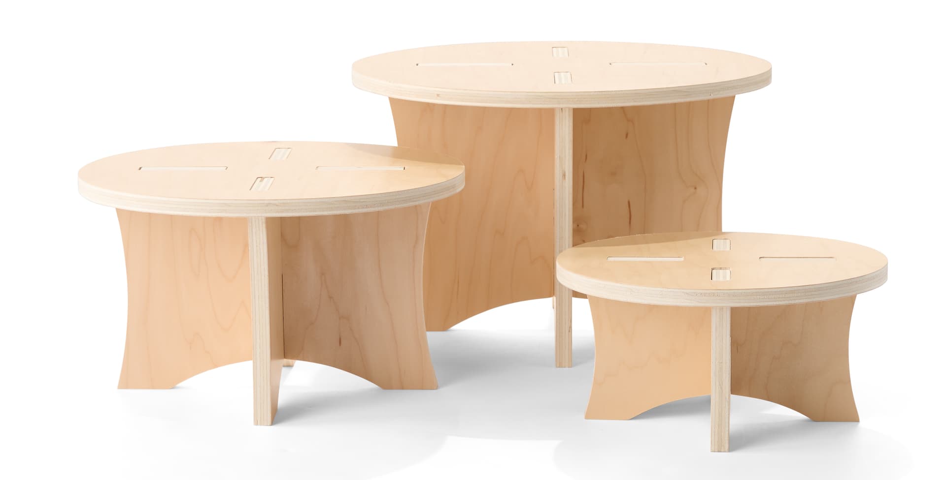 Wood display risers with sustainable and eco-friendly construction