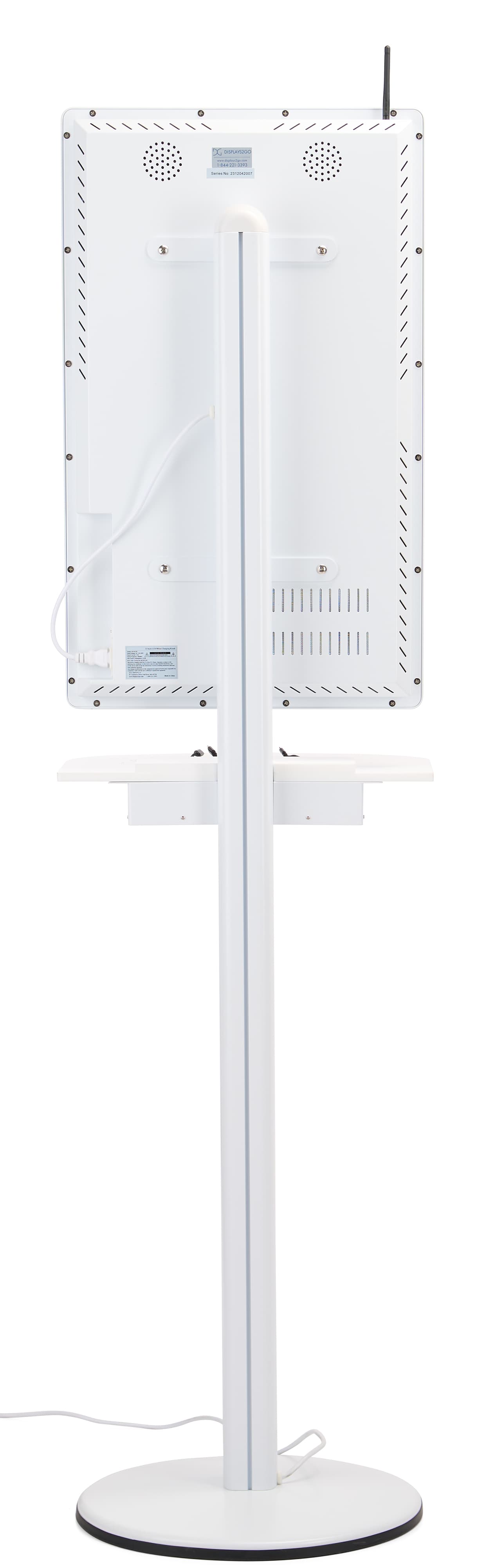 Digital charging station back image showing the sleek and simple design that would easily fit in any location