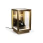 11.5” Glass Display Case w/ LED Lighting, Rear Sign Channel, Countertop – Bronze