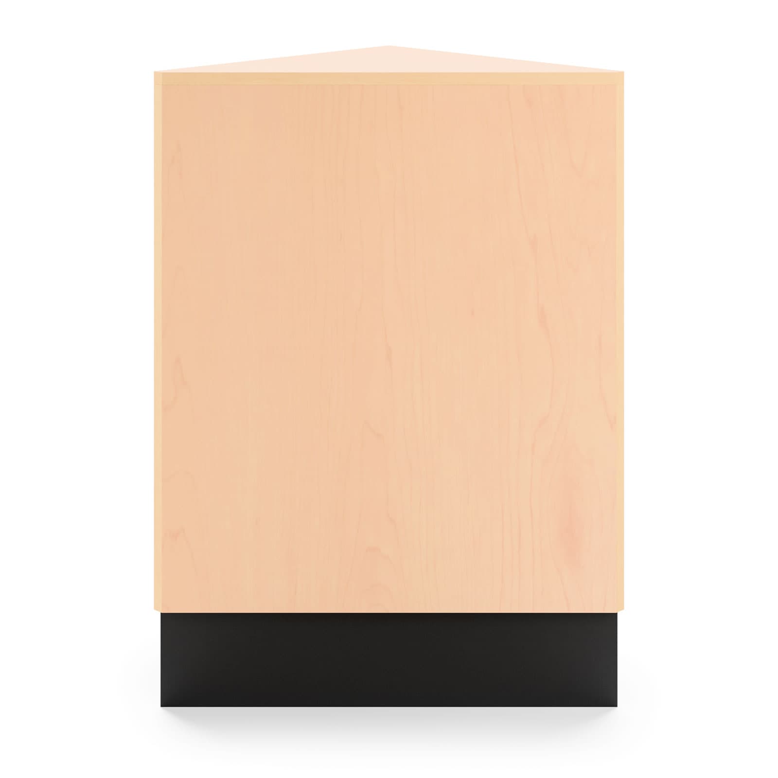 Corner filler sales counter comes with durable black toe kick