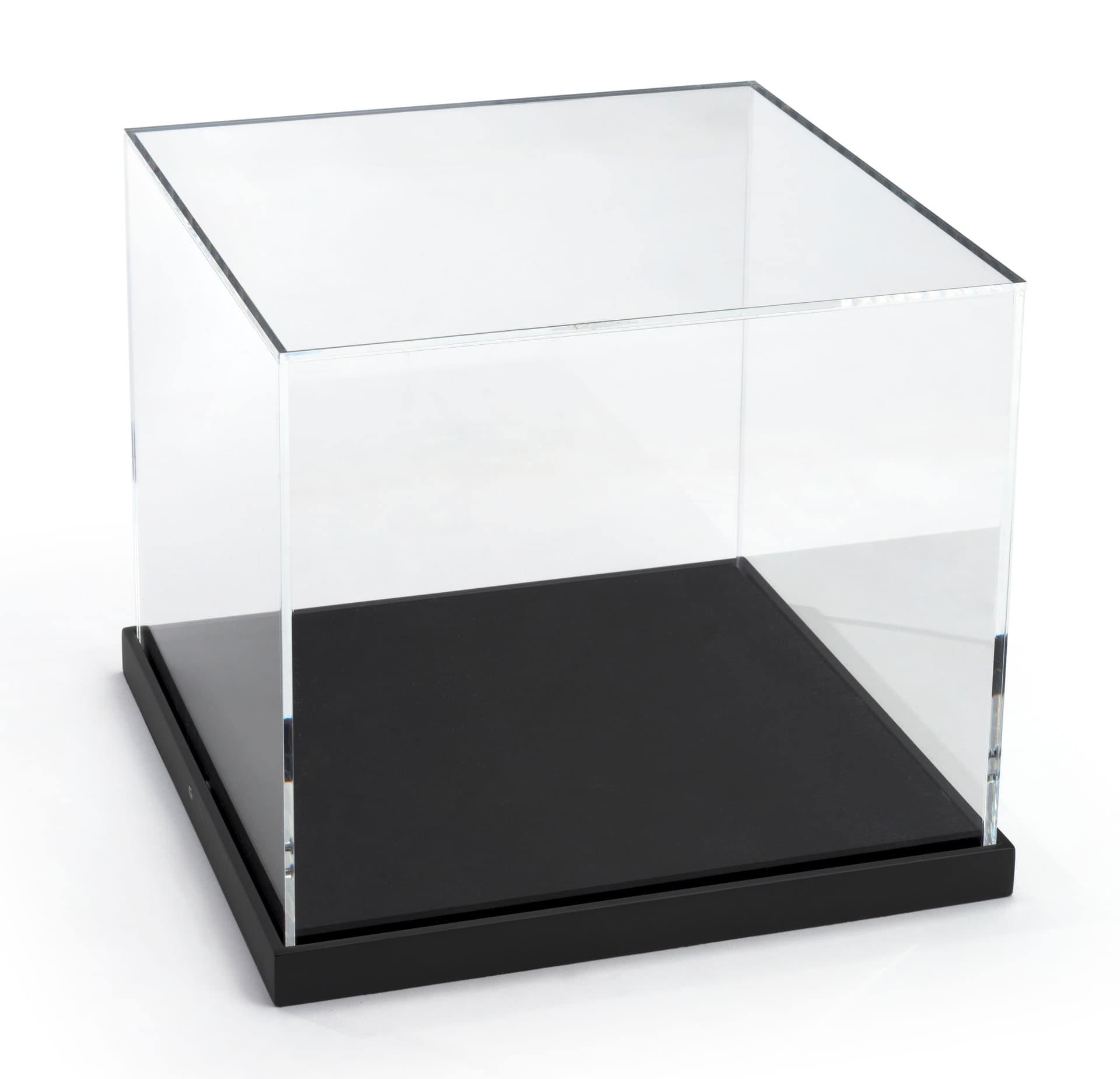 Tabletop Acrylic Museum Display Frame with Black Base