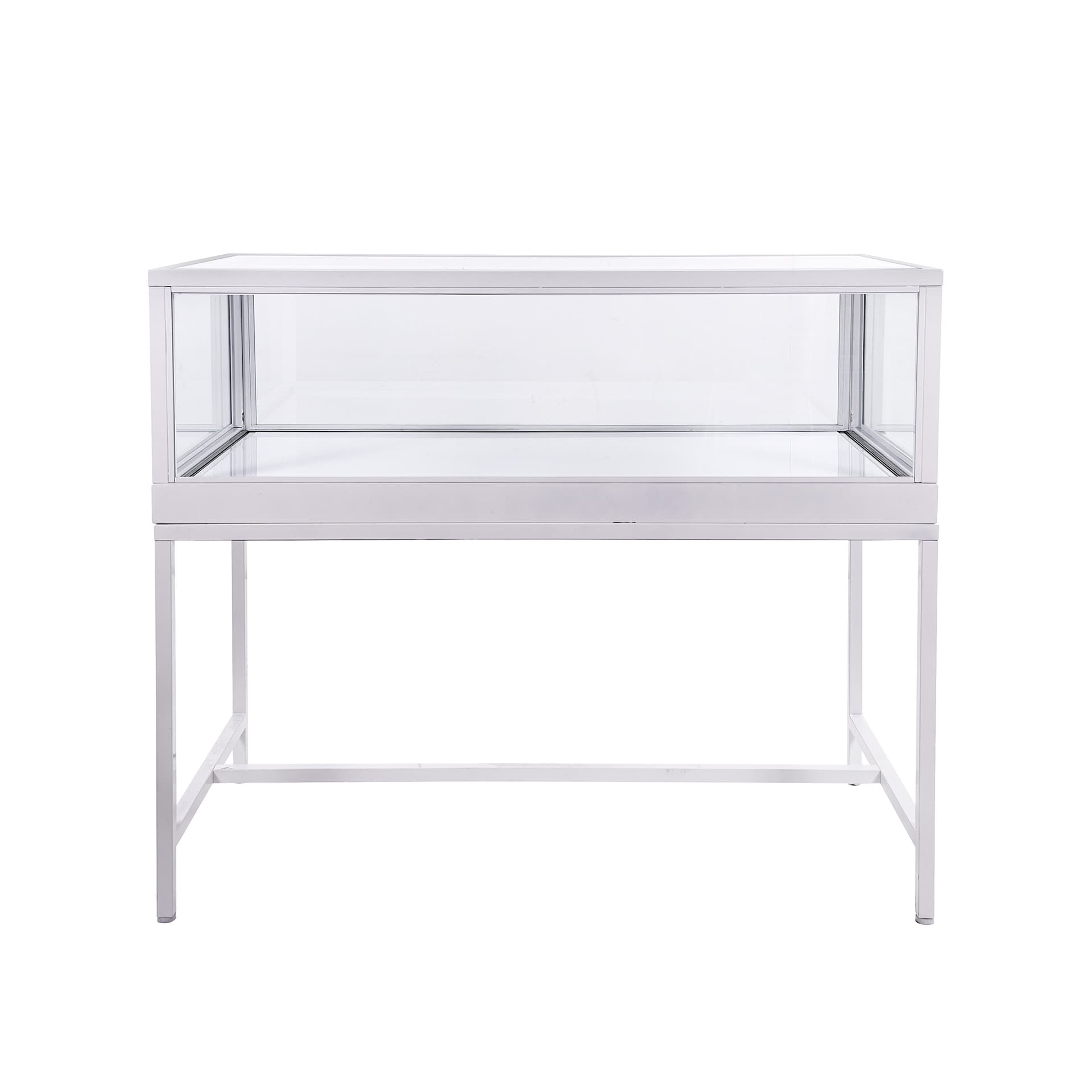 Full vision display case with LED lighting