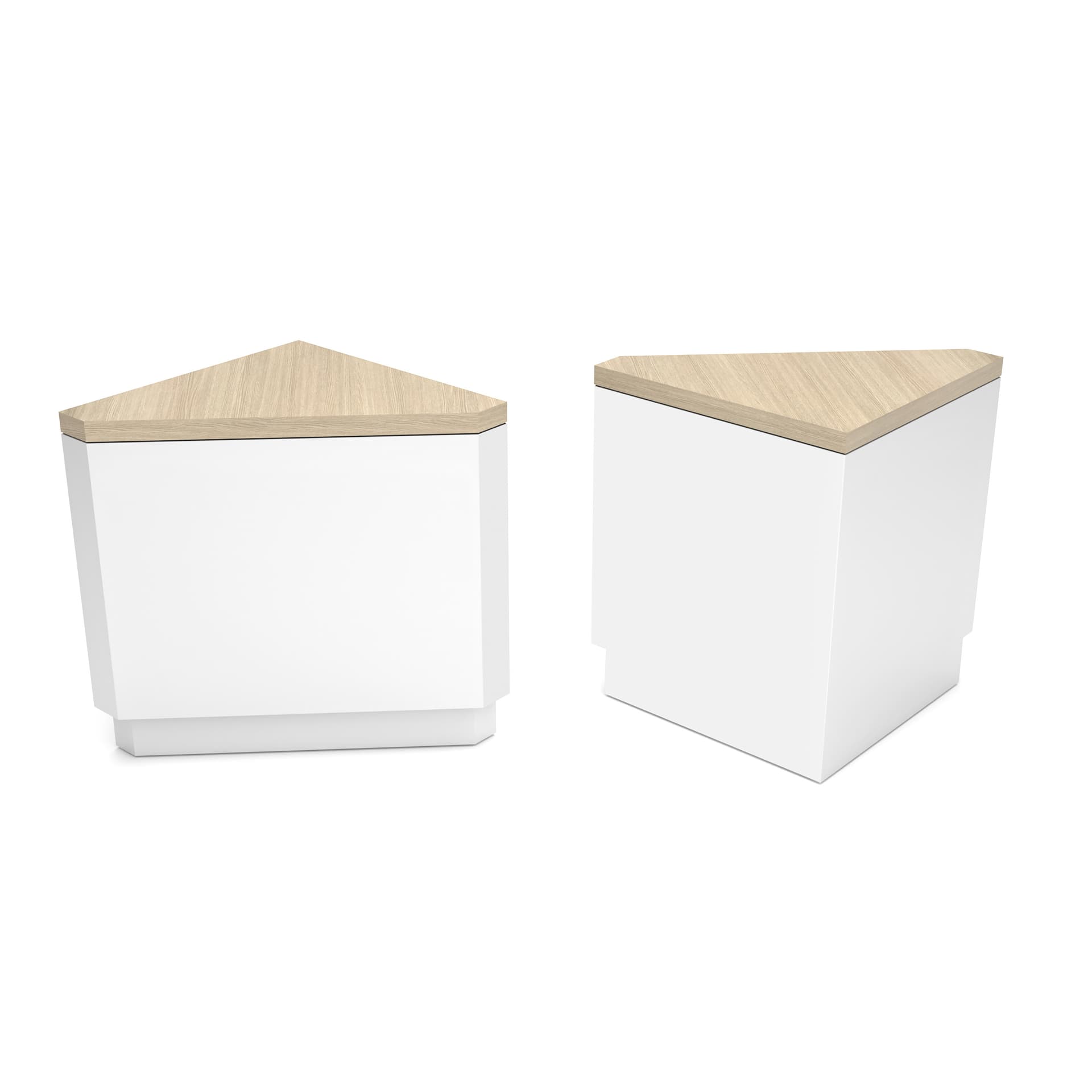 Corner retail counter ships fully assembled