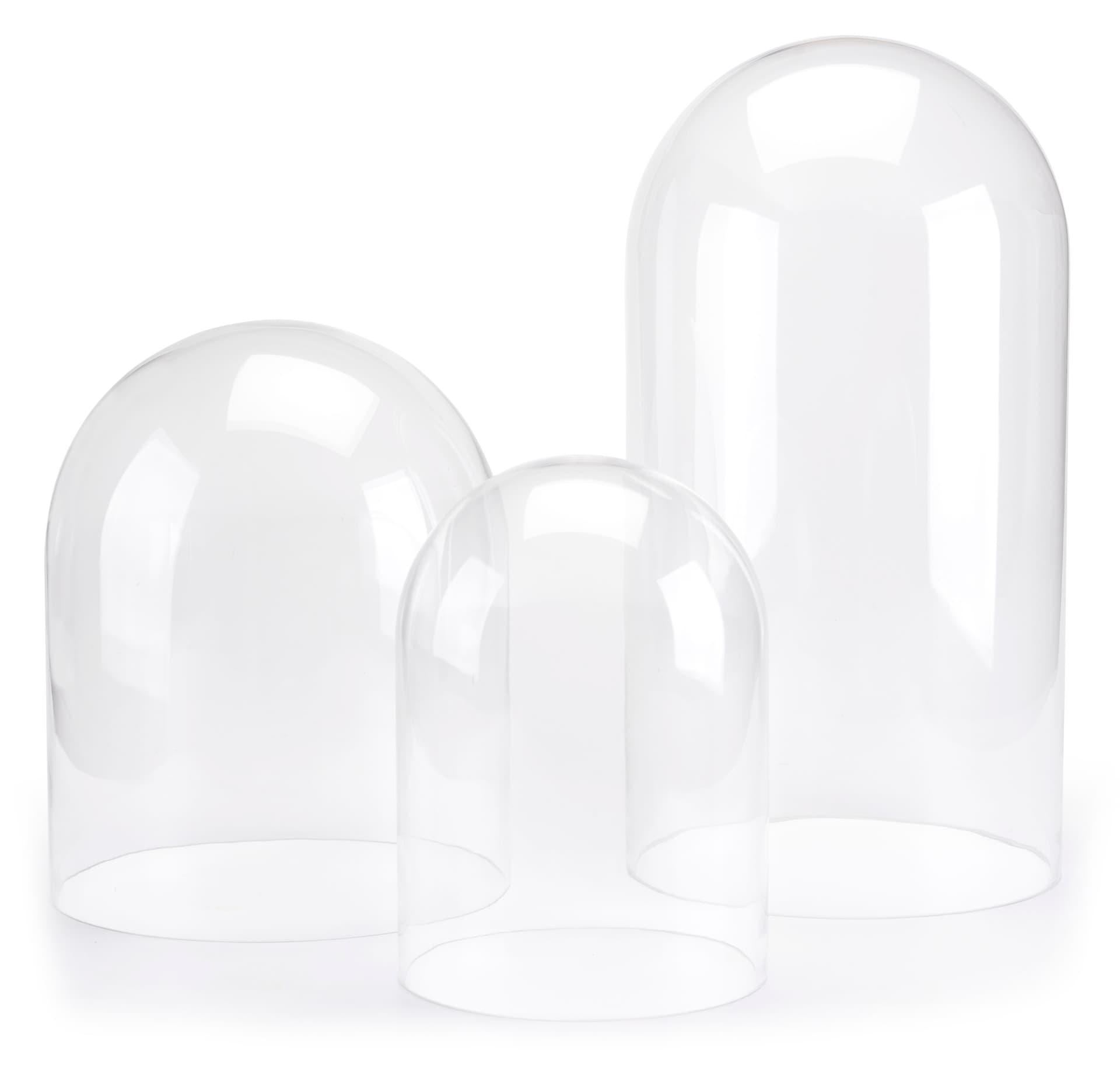 Small glass bell jar with eighth inch thickness 