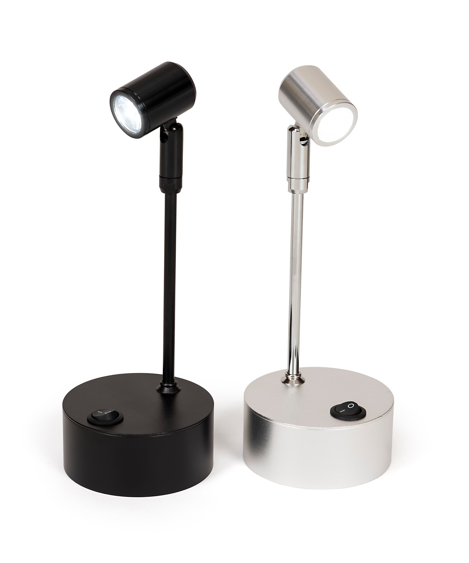 Display case spotlights with white LED