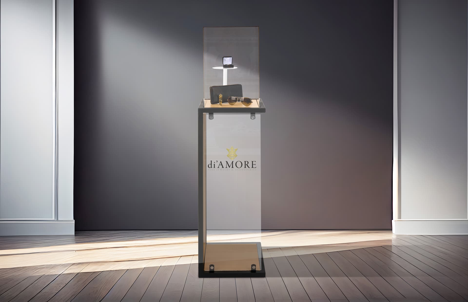 Custom display plinth with modern design 