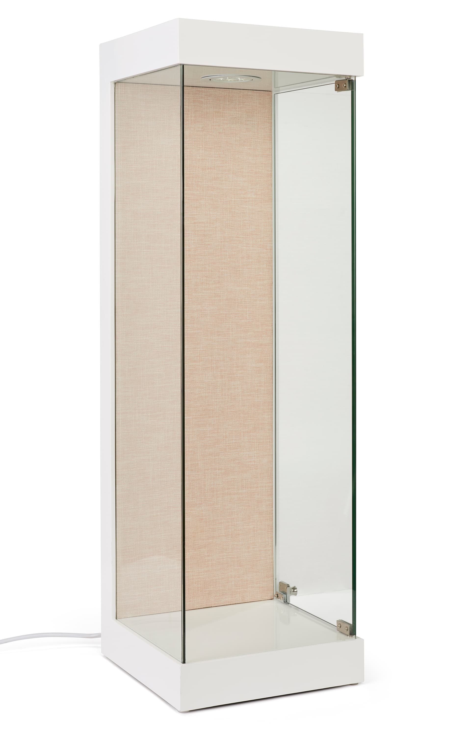 LED countertop museum case with durable construction 