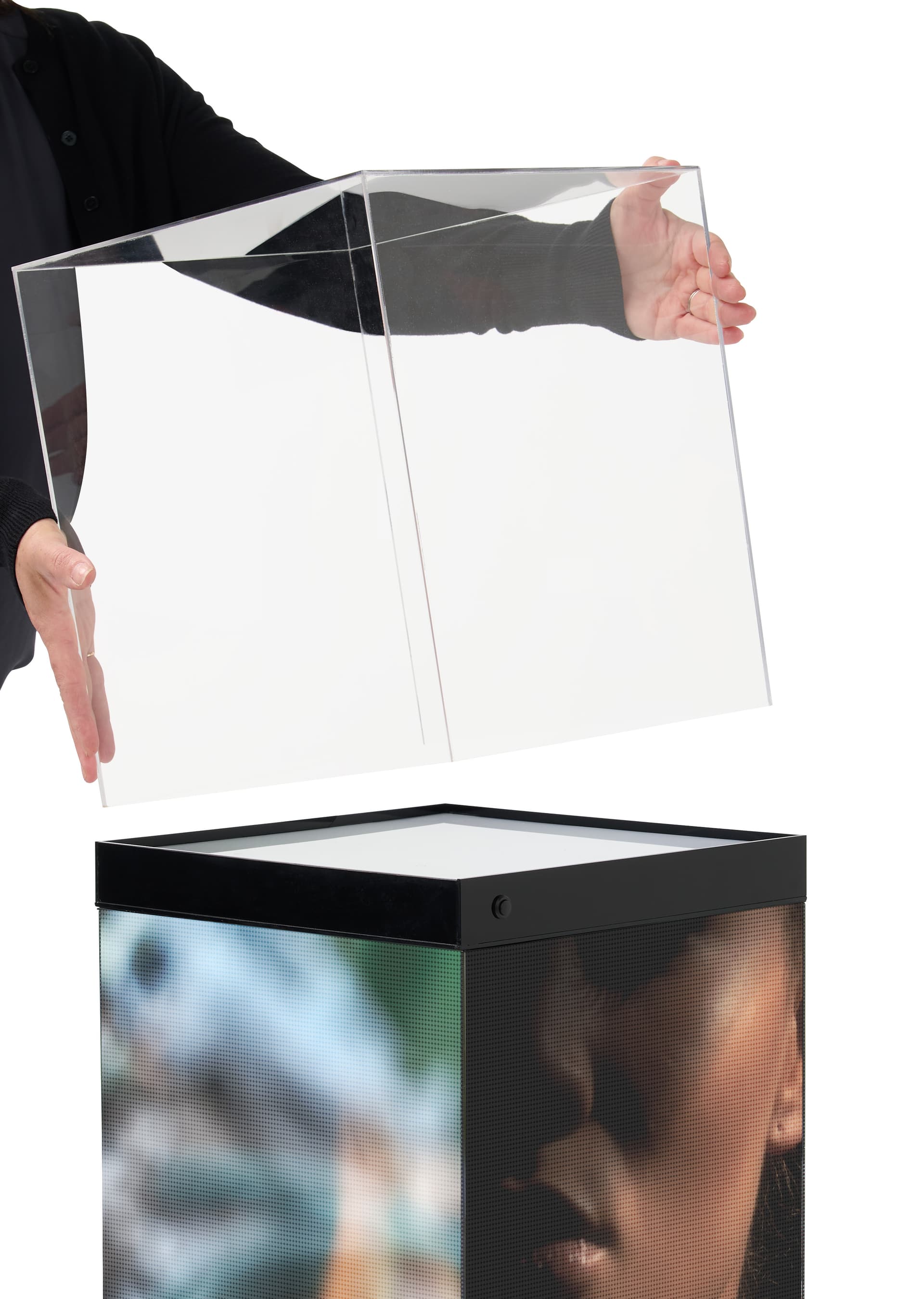 LED Pedestal with acrylic top