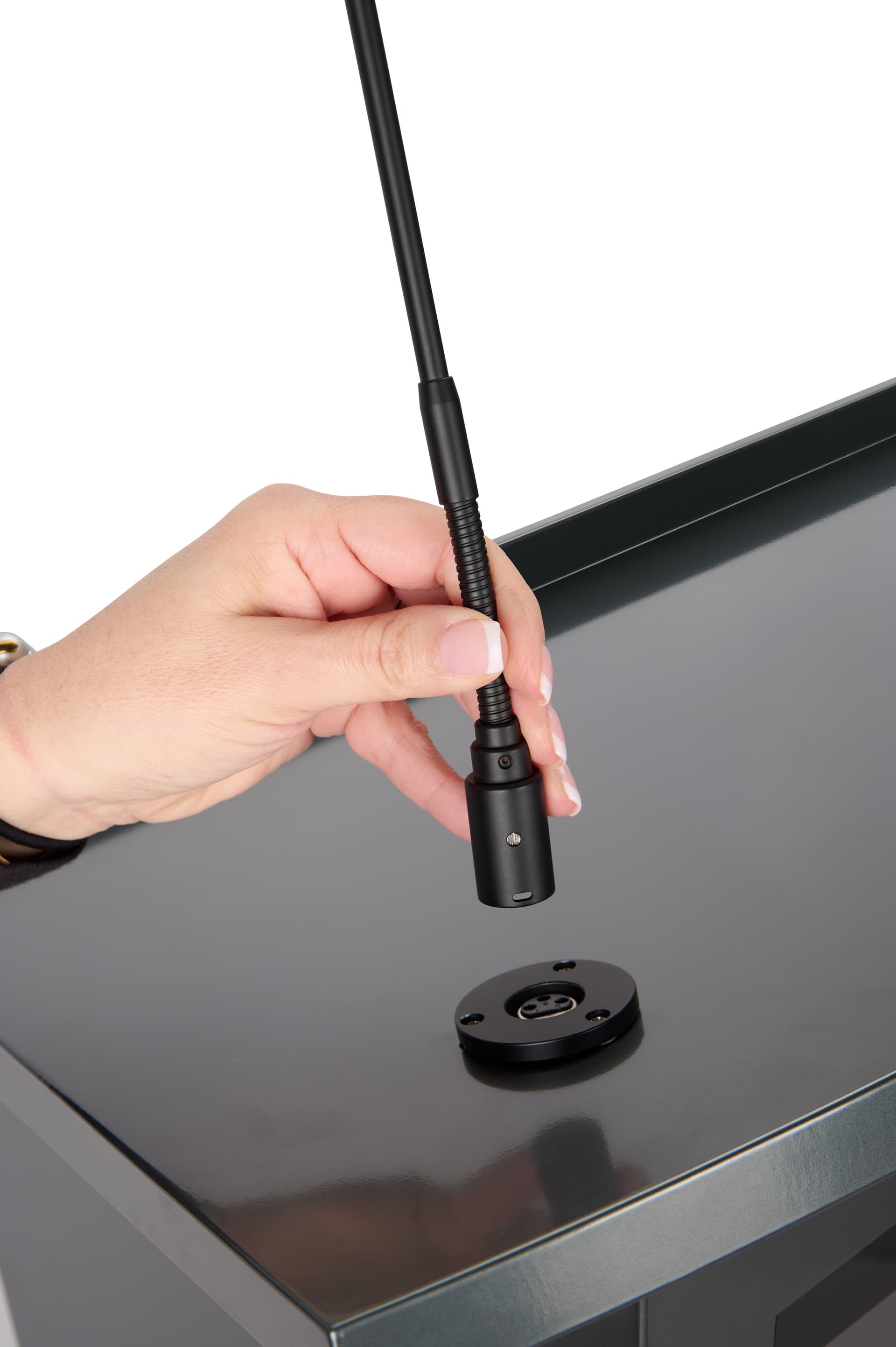 Digital podium with XLR input for microphone (sold separately)