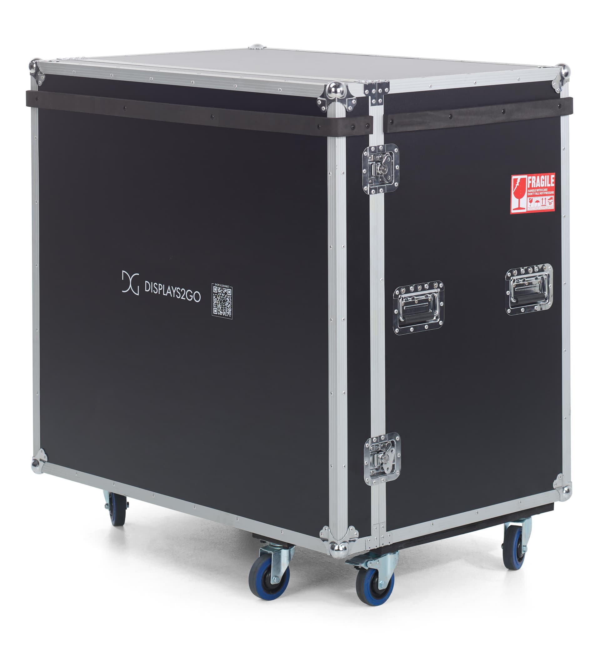 Portable dvLED display with counter with included heavy duty storage case